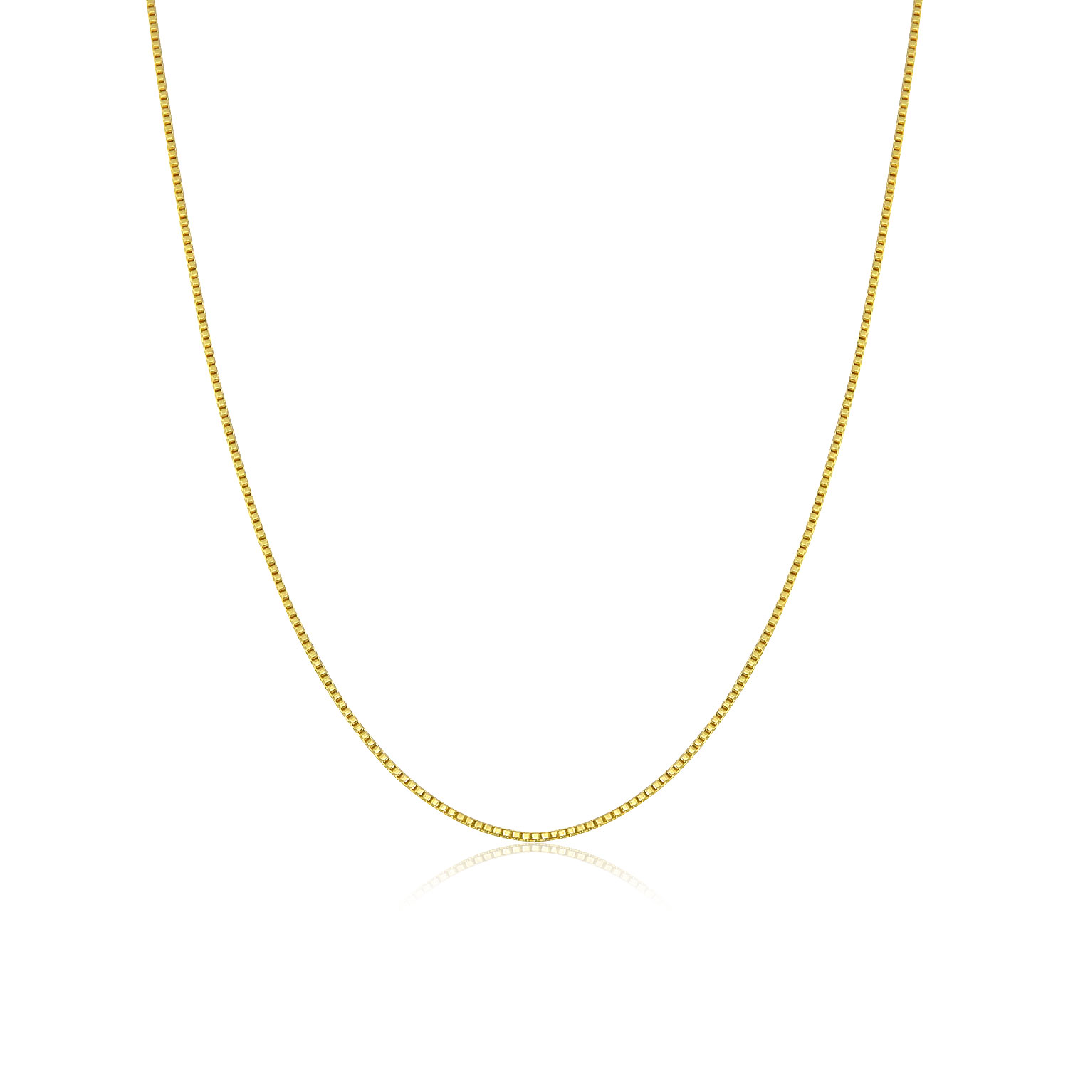 Colar Veneziana 70-90cm - em banho ouro 18k