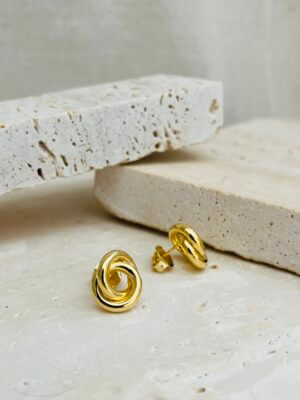 Alternative view of Brinco de Nó Belle - em banho ouro 18k