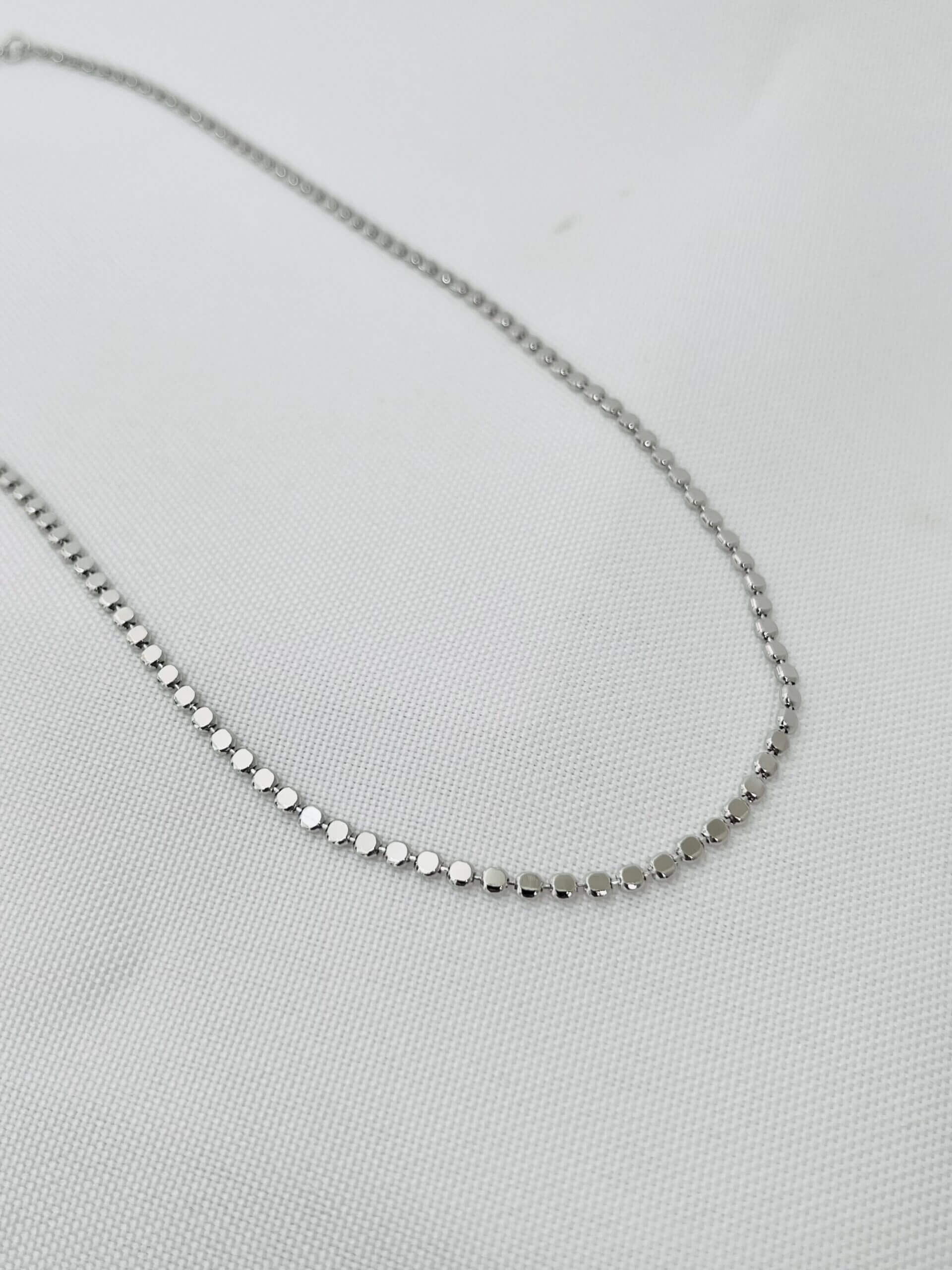 Choker Esfera - em banho ródio branco