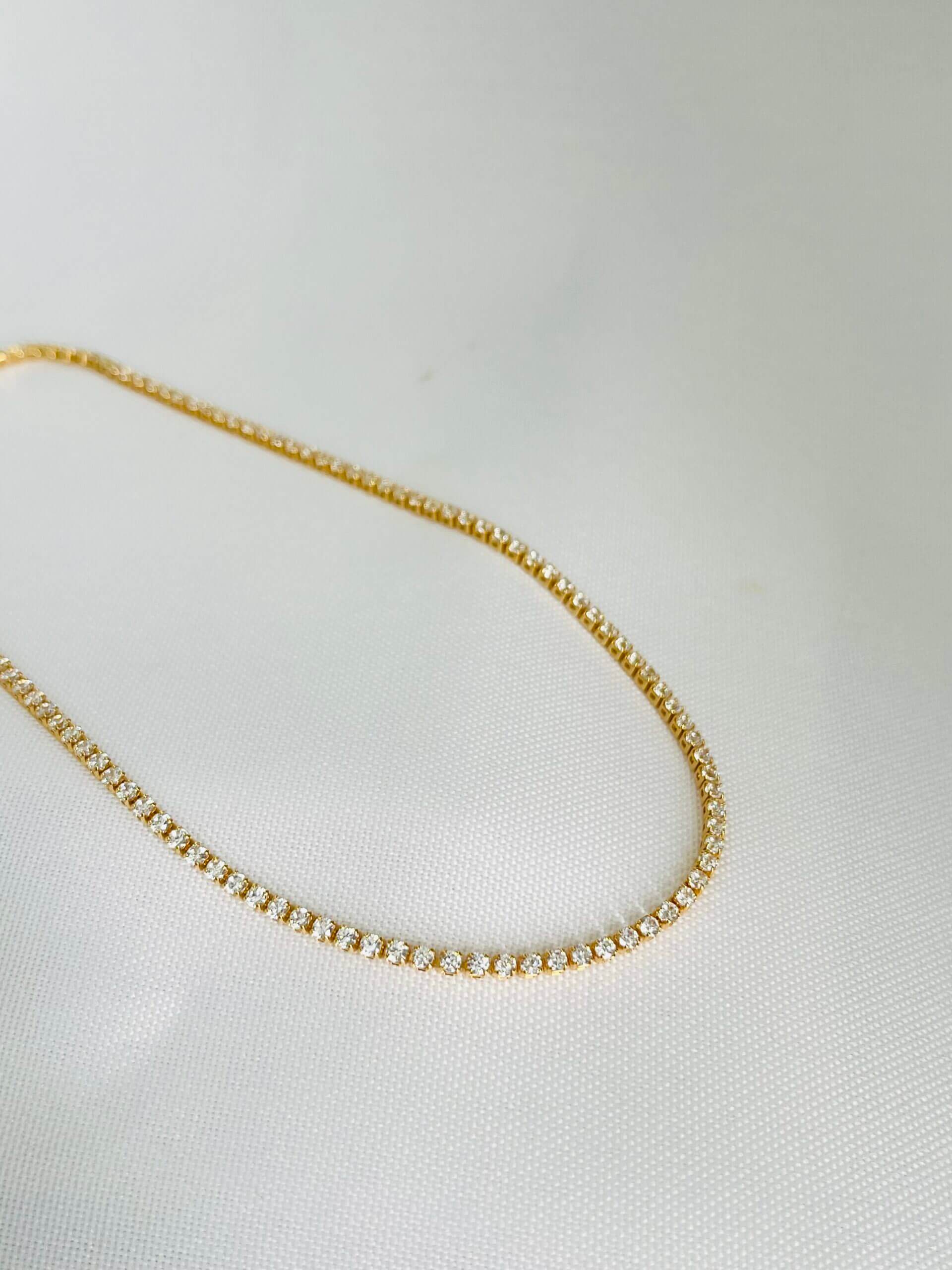 Choker Riviera - em banho ouro 18k