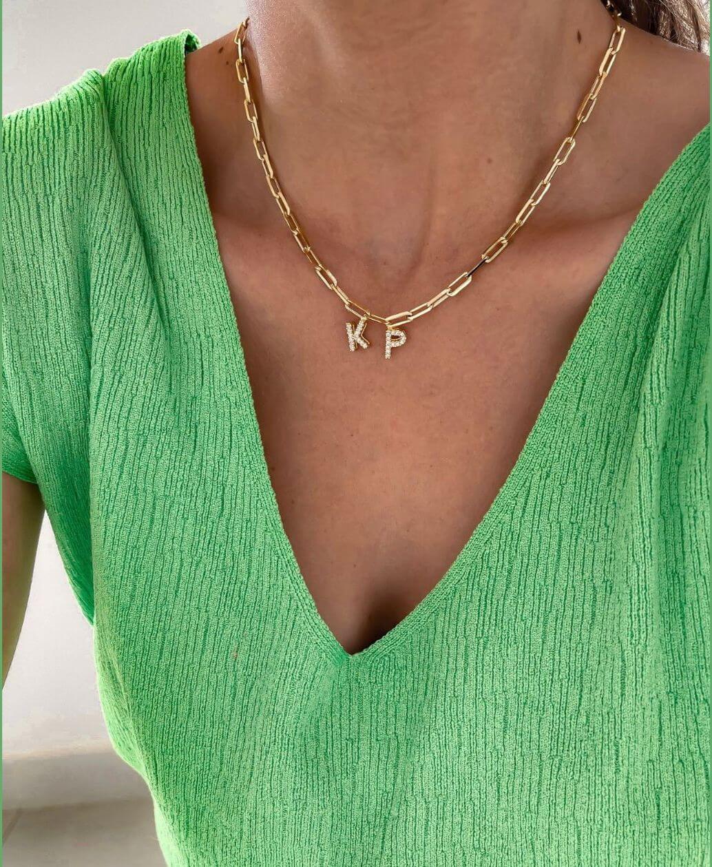 Colar Personalizável Mey - em banho ouro 18k - Imagem 3