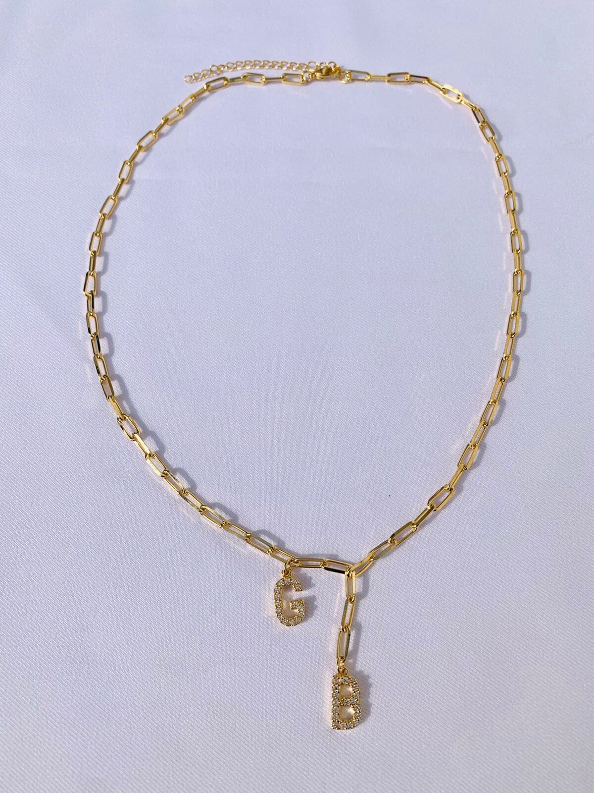 Colar Personalizável Mey - em banho ouro 18k