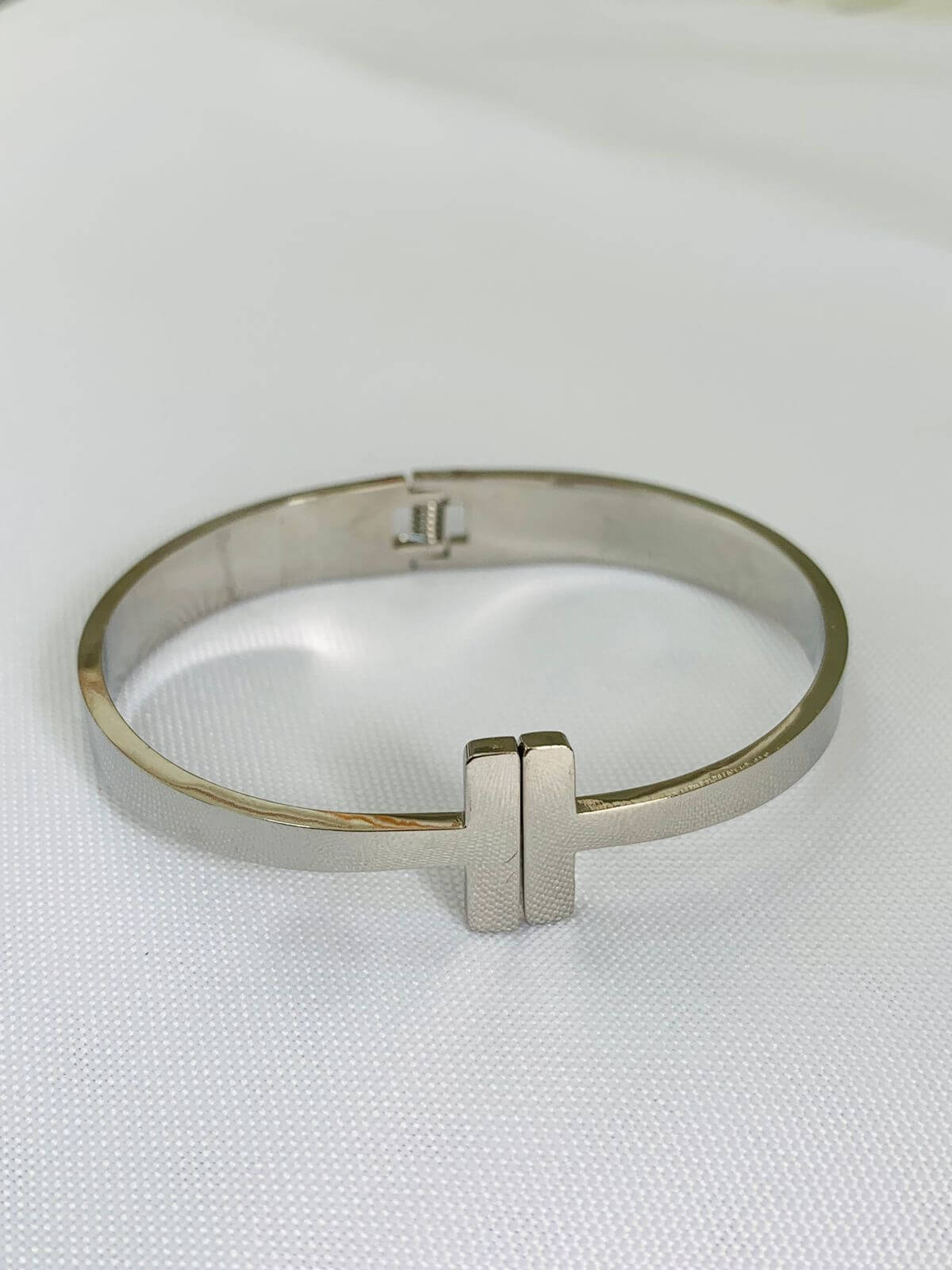 Bracelete Amanda Liso - em banho ródio branco