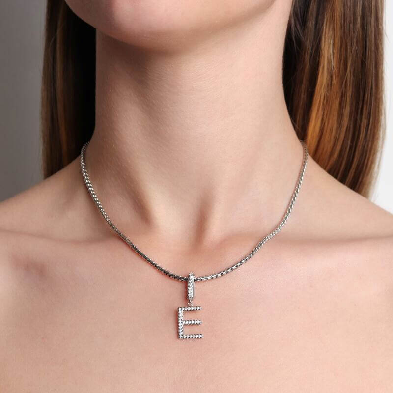 Pingente Cravejado Luxo - em banho ródio branco - Imagem 2