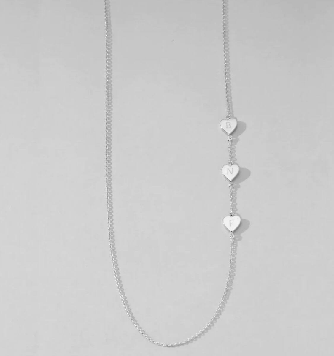 Colar personalizável Liz - em prata925 com banho de ródio branco
