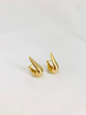 Brinco Gota Leane P - em banho ouro 18k