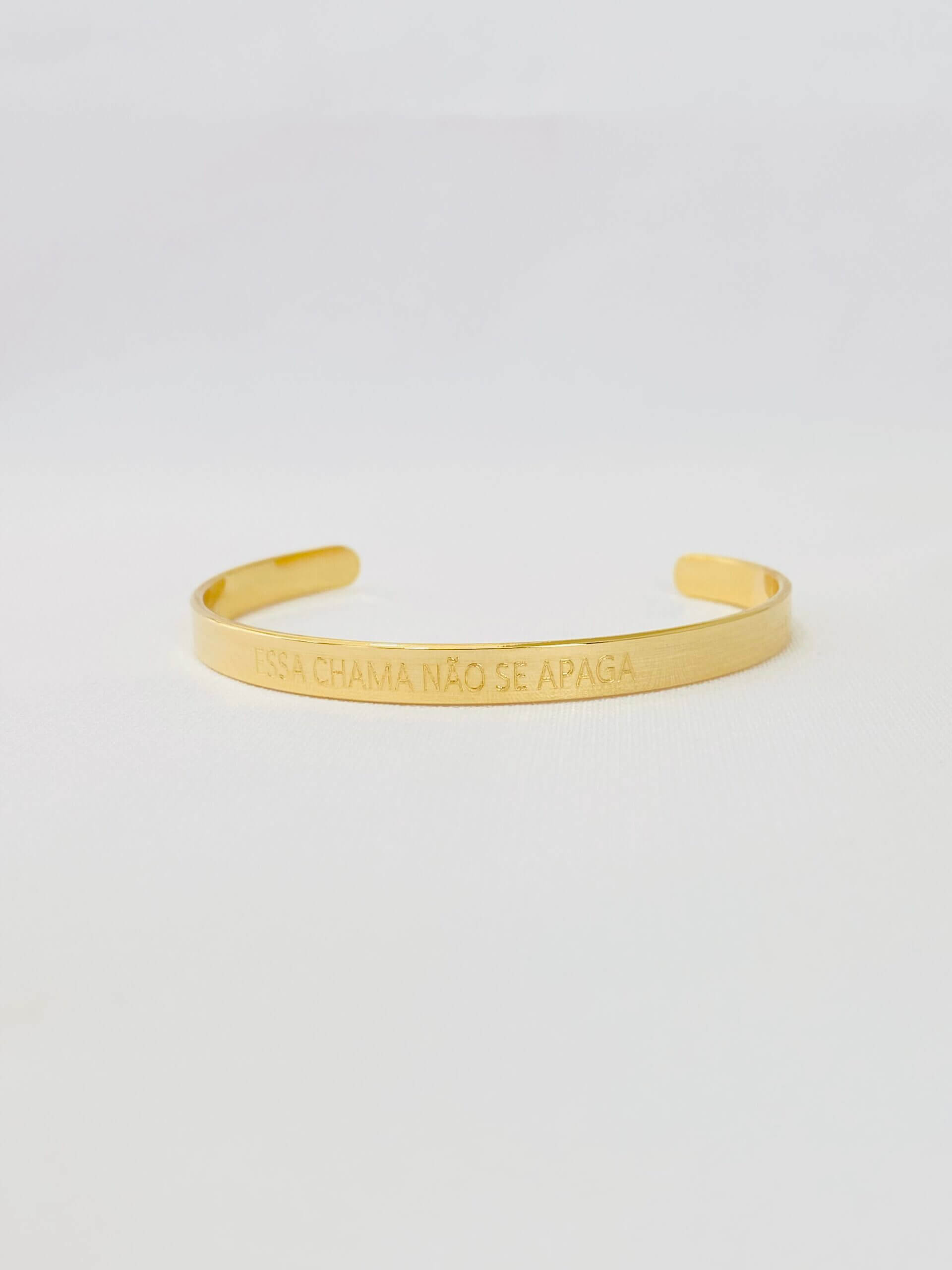 Bracelete Personalizado Elas no Topo - em banho ouro 18k