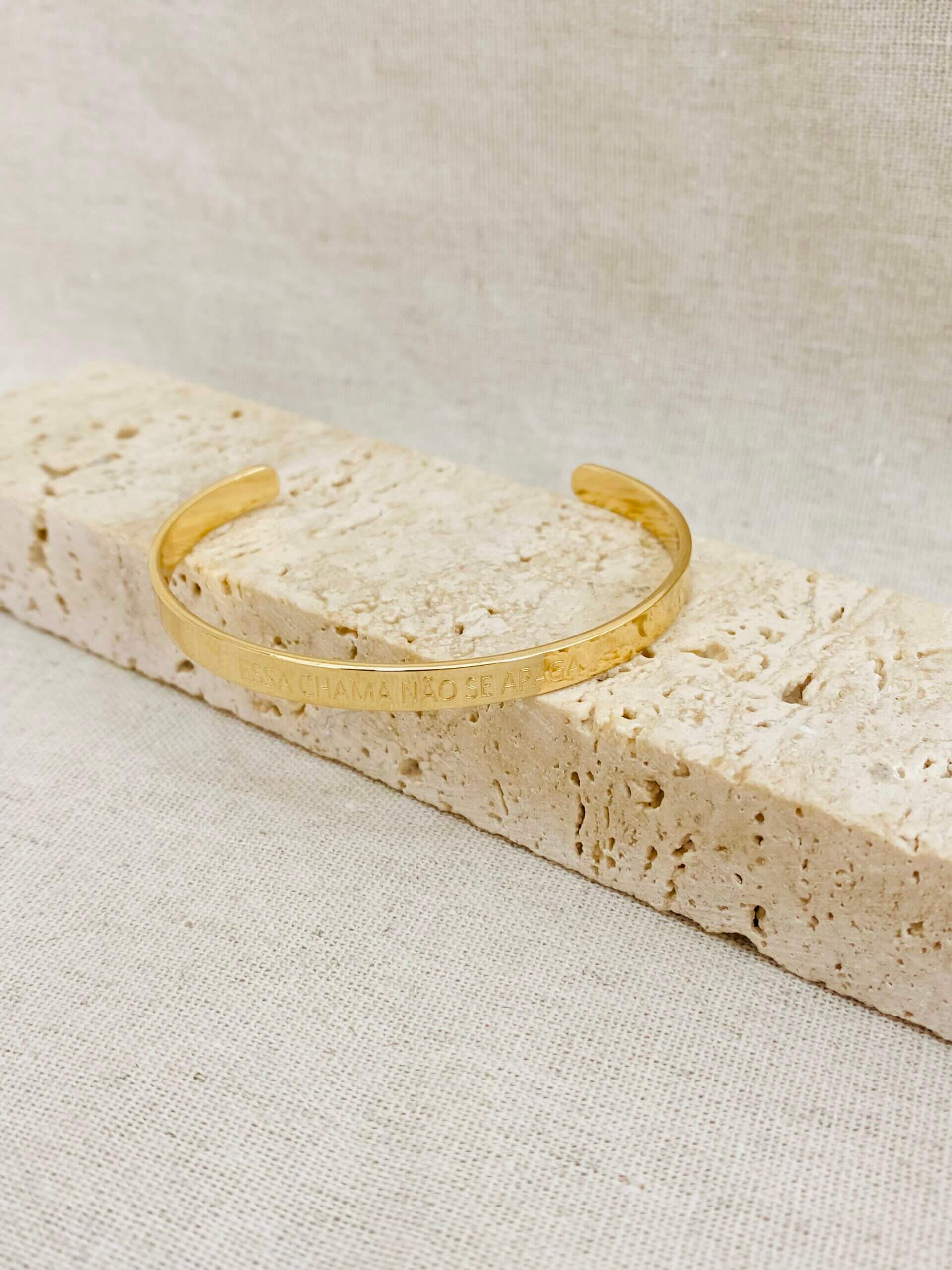 Bracelete Personalizado Elas no Topo - em banho ouro 18k - Imagem 3