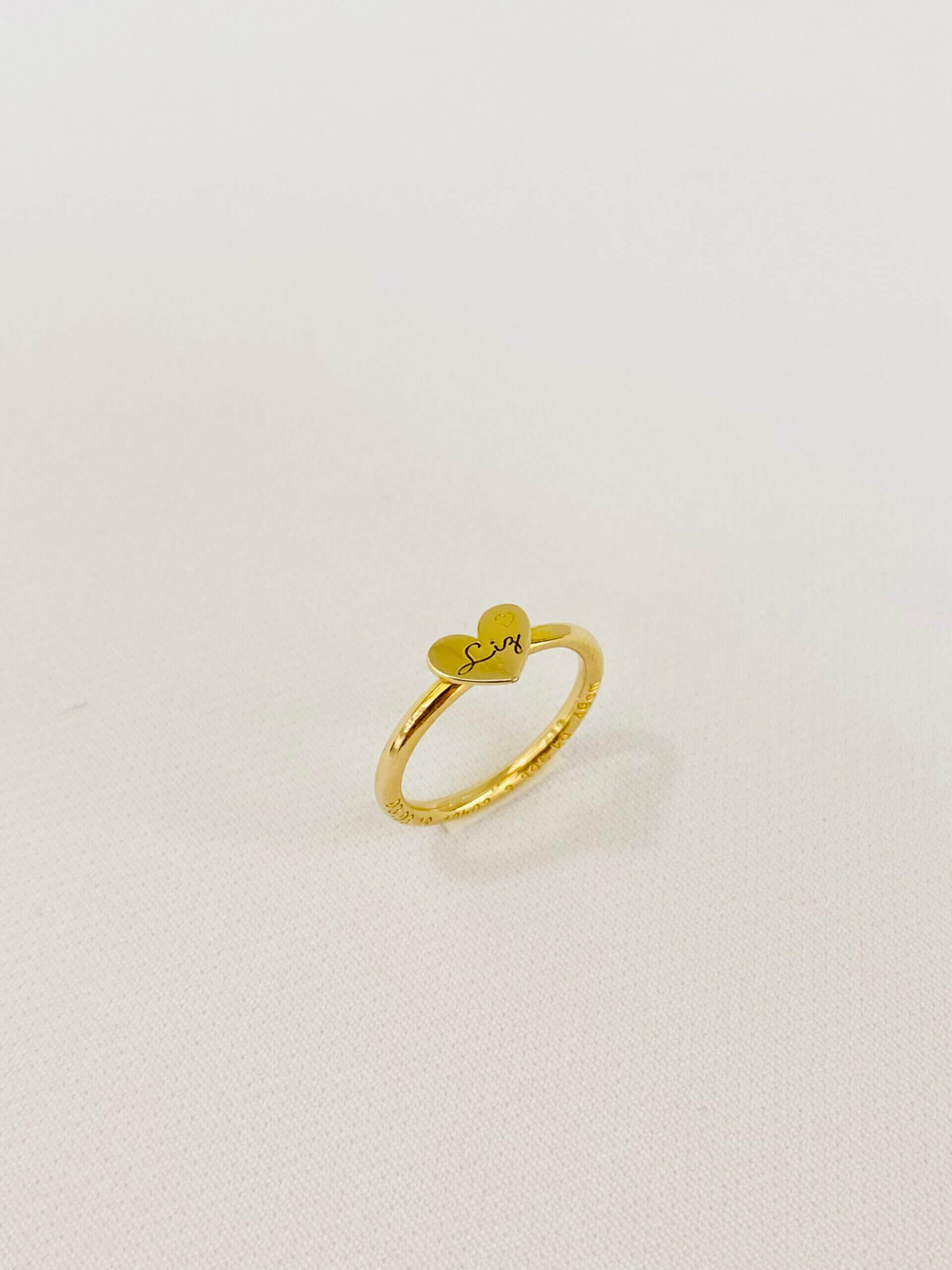 Anel Personalizável Amor - Em prata 925 com banho em ouro 18k