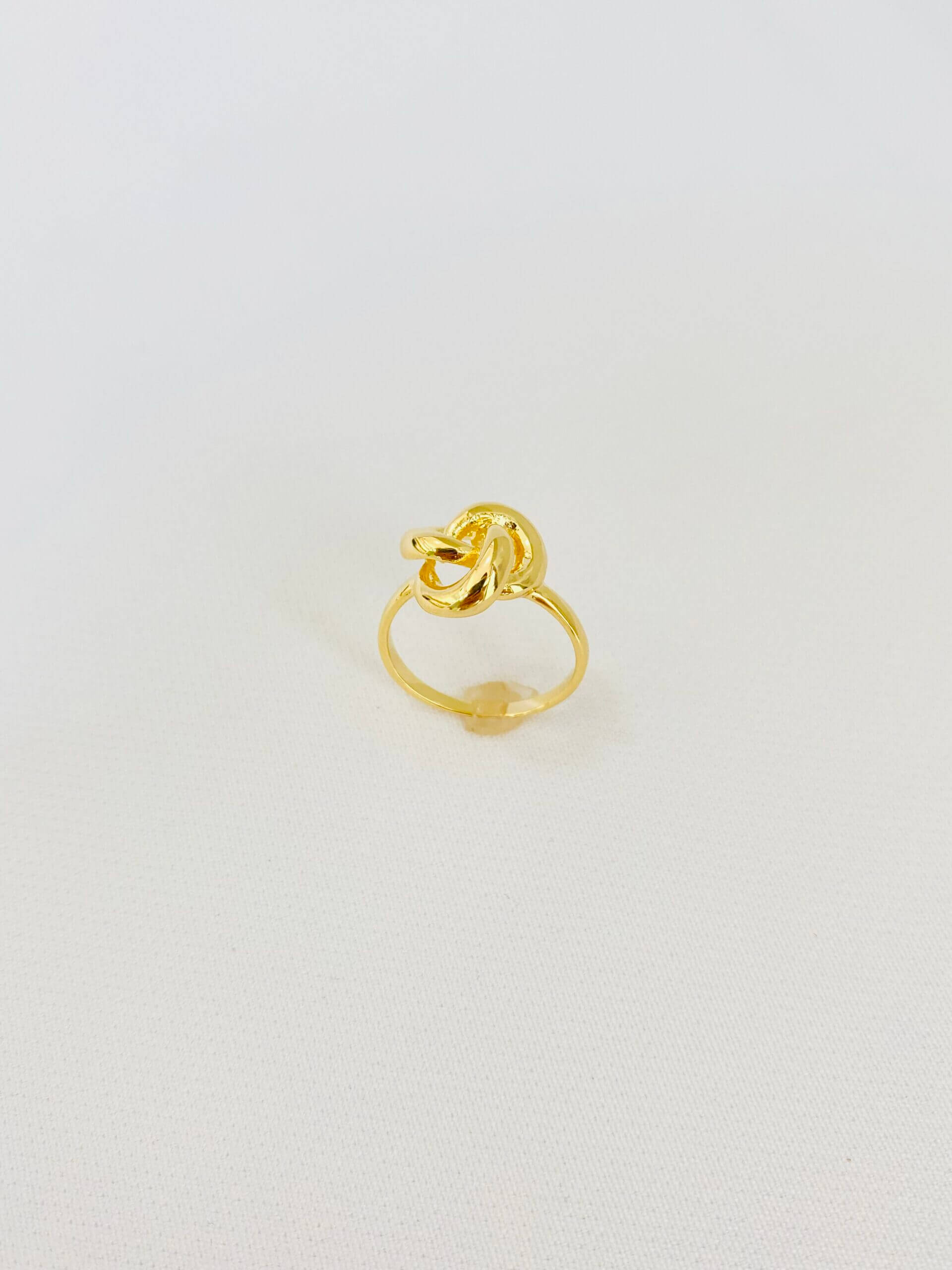 Anel Ninho Entrelaçado Belle - em banho ouro 18k