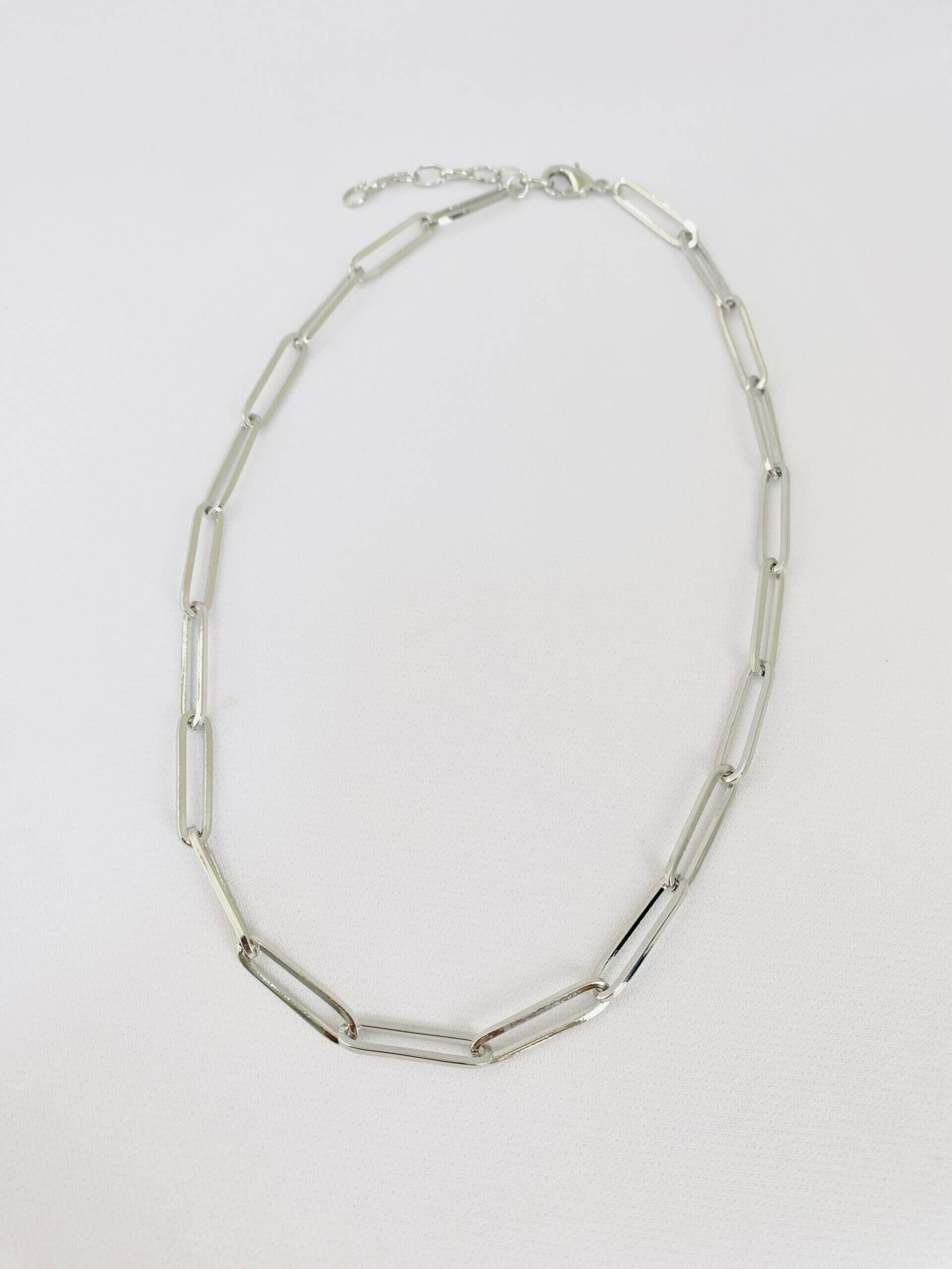 Choker Slim Geométrica Ivy - em ródio branco - Imagem 2