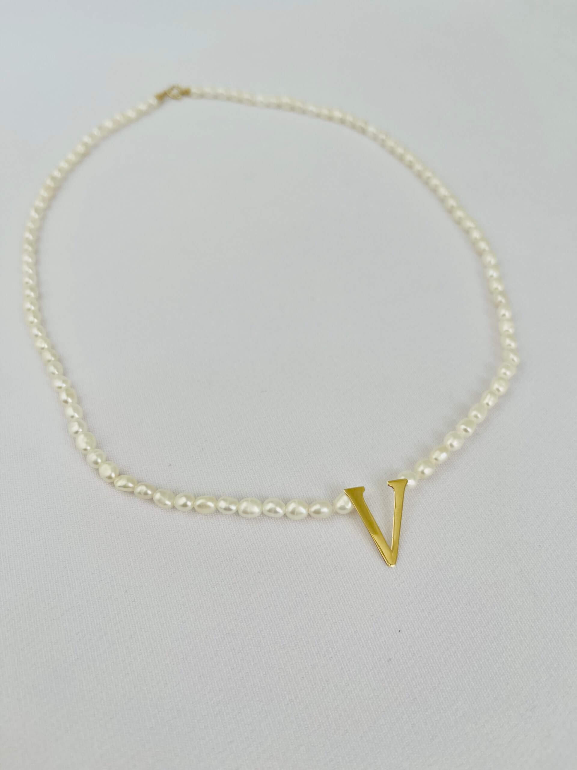 Colar Personalizado Perola de Água Doce Mariana - em ouro 18k