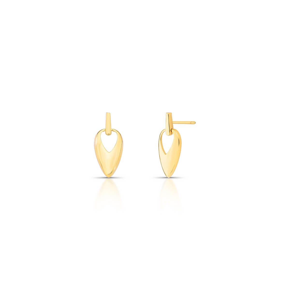 Brinco Liso Lola - em banho ouro 18k
