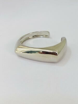 Bracelete Tubular Paola - em banho de ródio branco