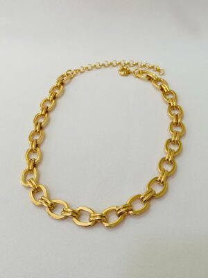 Colar de Elos Ovais Paola - em banho ouro 18k