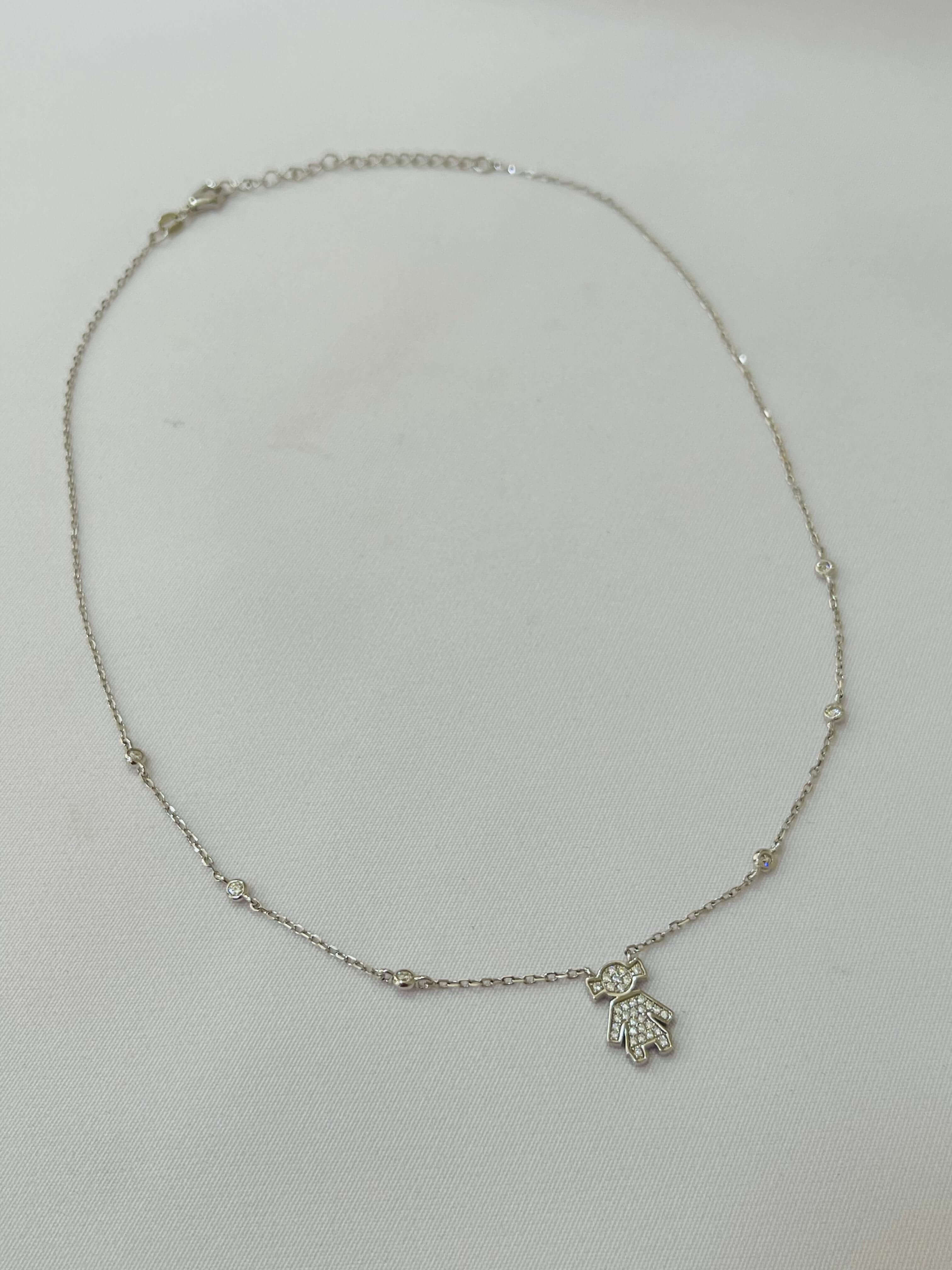 Colar Filha em Moissanite - em prata 925 - Imagem 2