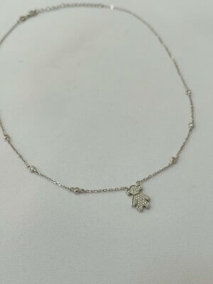 Colar Filha em Moissanite - em prata 925