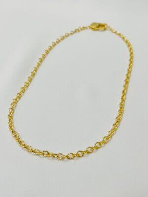 Colar Corrente Fecho Marceli - em banho ouro 18k