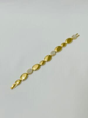 Pulseira esfera Marceli - em banho ouro 18k