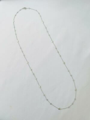 Alternative view of Colar Longo Inspiração Cravejada - em banho de ródio branco.