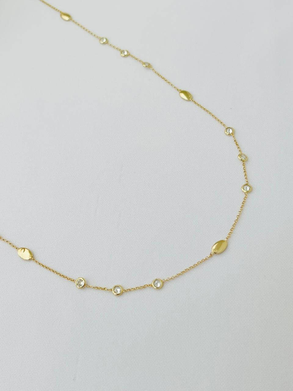 Choker Minimalista inspiração - em banho ouro 18k