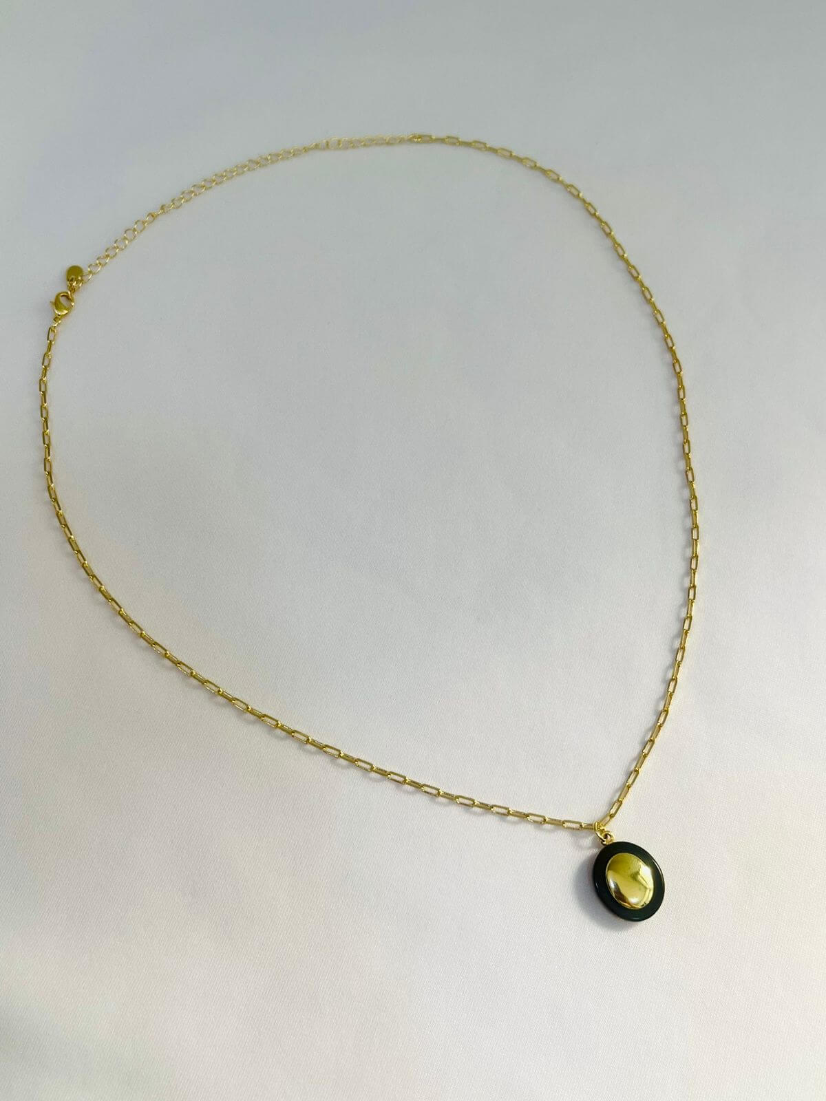 Colar Oval Orgânico Sara - em banho Ouro