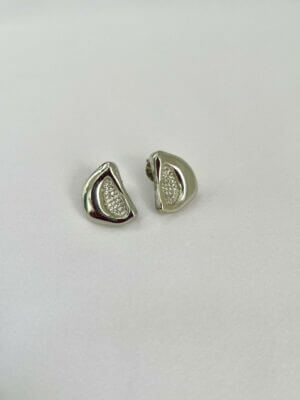 Alternative view of Brinco Future Sara - em banho Ródio Branco