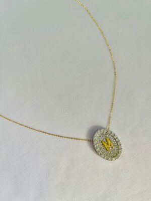 Colar Personalizado Duo Nayara - em banho Ouro 18k e Ródio Branco