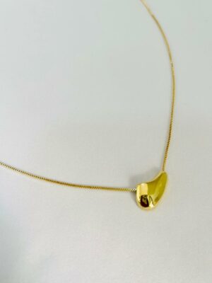 Alternative view of Colar Mini Orgânico Sara - em banho Ouro 18k