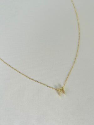 Colar Letra Delicado Yara - em banho Ouro 18k