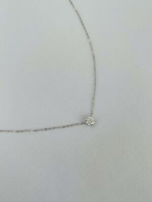 Alternative view of Colar Ponto de Luz em Moissanite 6,5mm