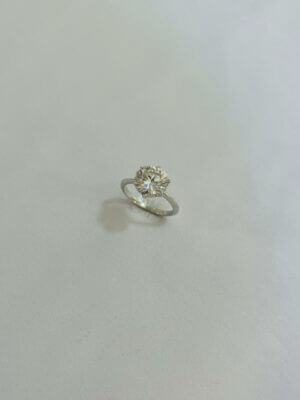 Anel Solitário em Moissanite 8mm